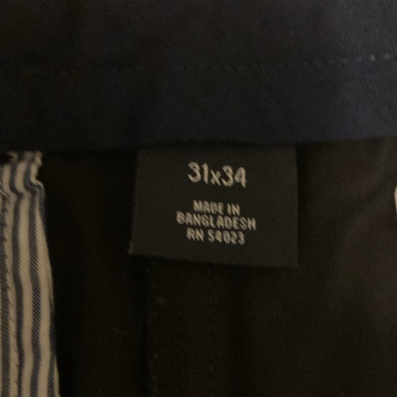 Gap Very Dark Blue Tailored Relaxed Fit Men’s Trousers or Pants Like New 31 X 34 - Picture 5 of 9